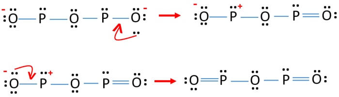 reduce charges of atoms to get best P2O3 lewis structure